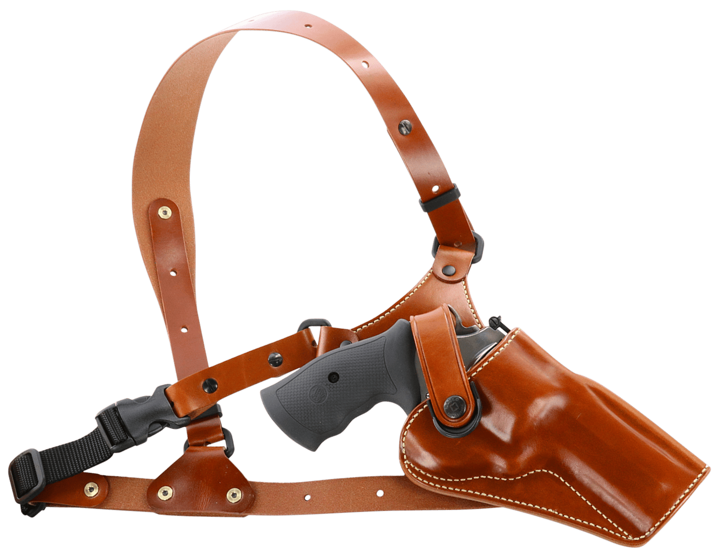 Galco GA194 Great Alaskan  Size Fits Chest Up To 54" Tan Leather Shoulder/Torso Strap Fits Ruger RedHawk Fits Ruger GP100 Right Hand