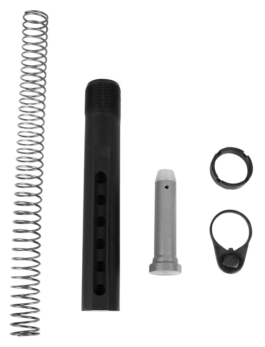 LBE Unlimited MILBUFKT Mil-Spec Buffer Tube Kit  6 Position AR-15 Black
