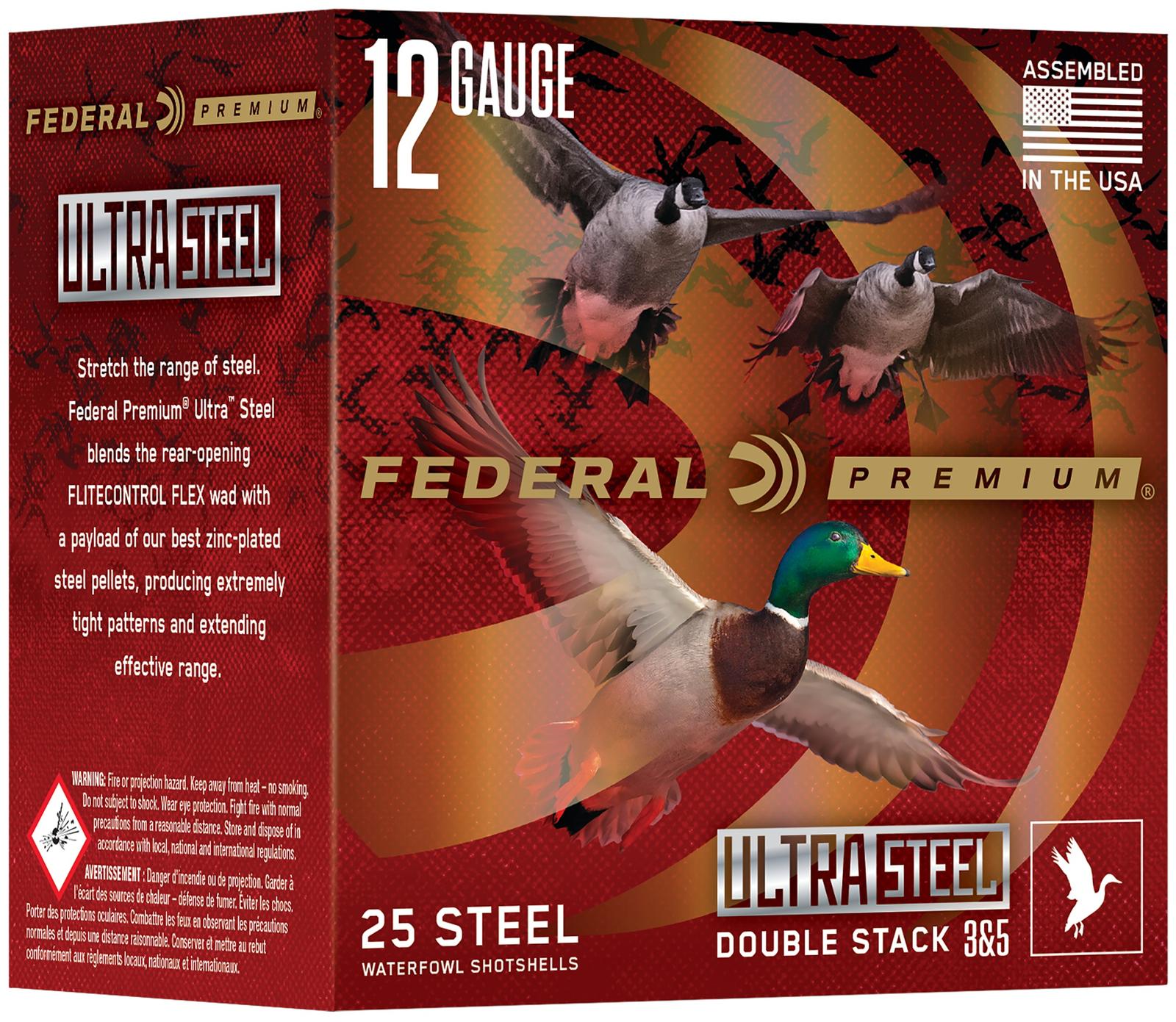 Federal PWUX1422BB Premium  12Gauge 3" 1 1/4 oz 2 Shot 25 Per Box/10 Cs