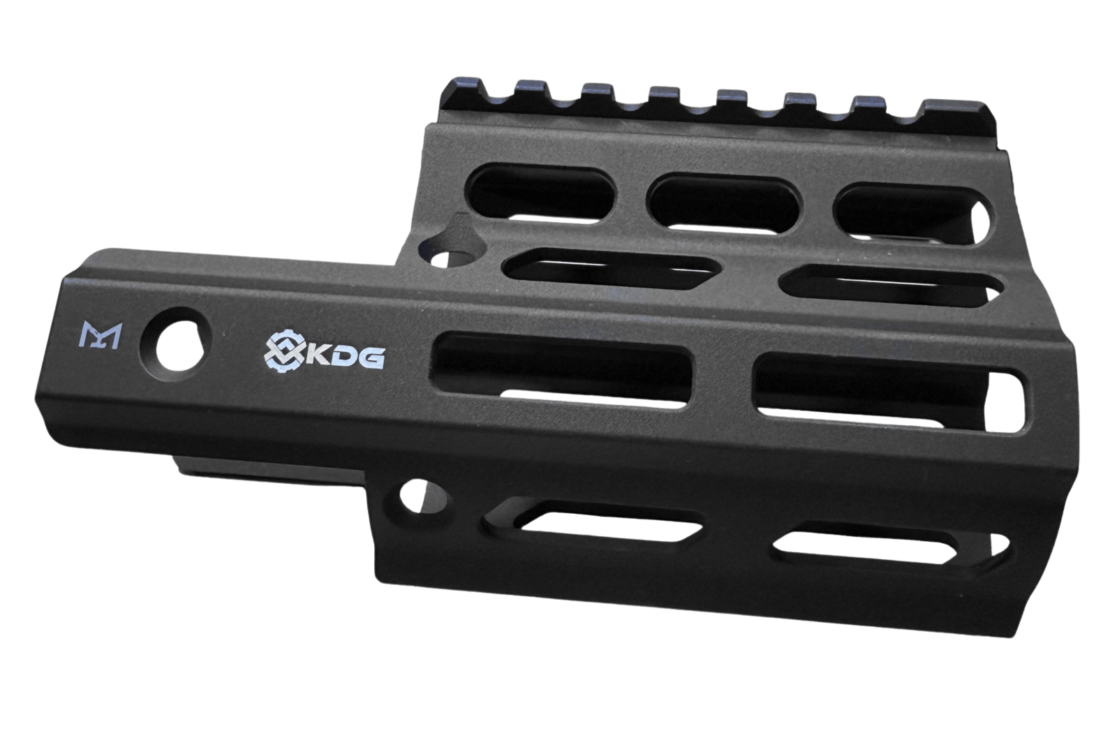 Kinetic Development Group STR5-MK2-010 SRX3 MK2 Stribog Rail Extension Black Aluminum Compatible w/ Stribog SP9 Models w/ MLOK Receivers