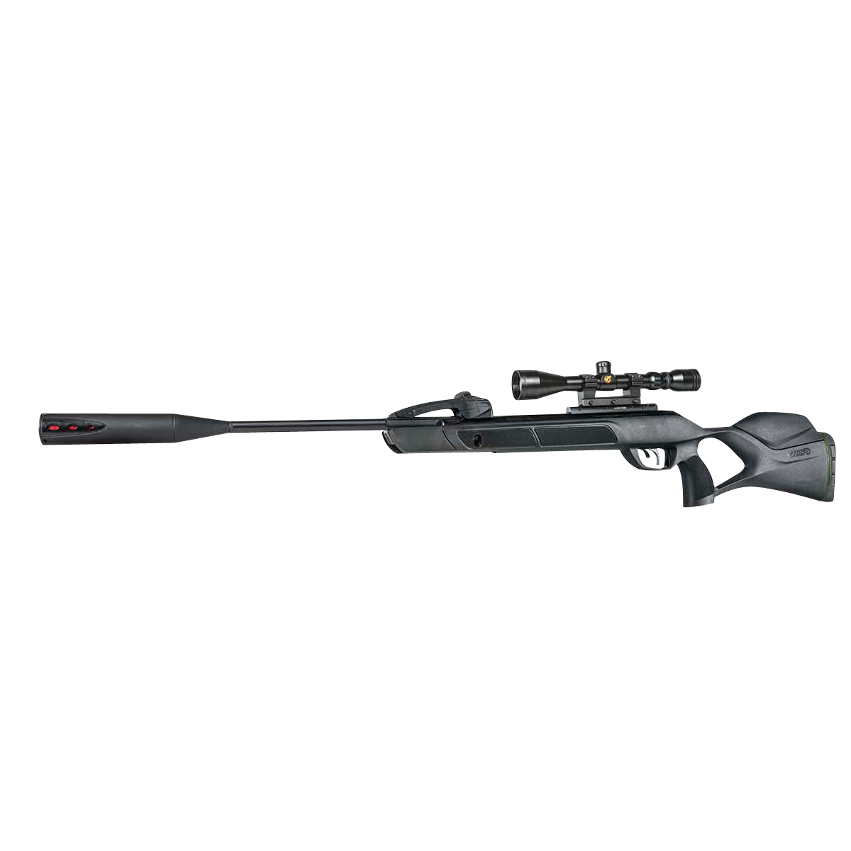 Gamo 611003865554 Swarm Magnum 10X Gen 3 Gas Piston 22 10rd Shot Black Black Steel Barrel Black Receiver Black All Weather Lightweight Thumbhole Stock Scope 3-9x40mm