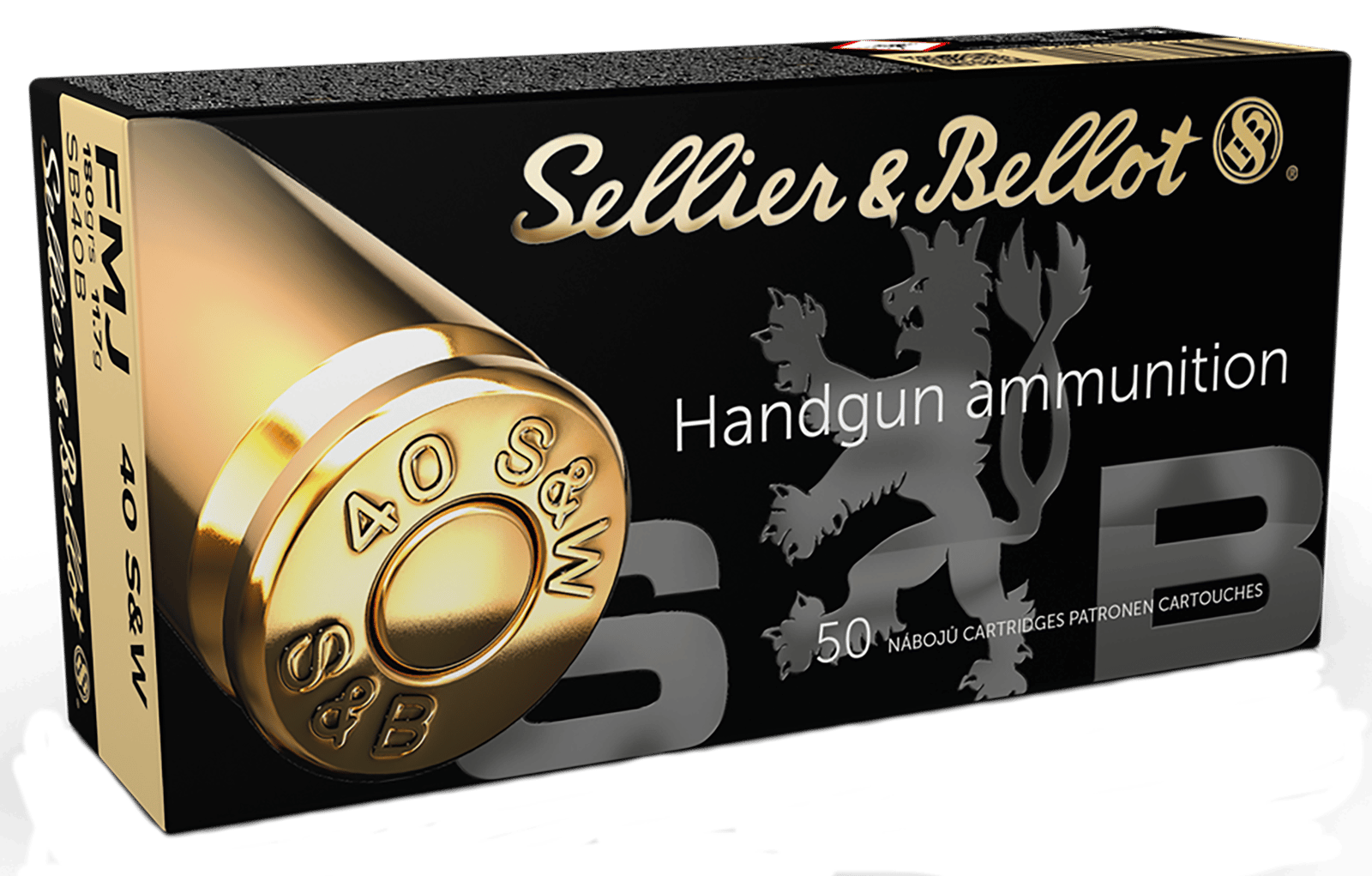 Sellier & Bellot SB40B Handgun  40S&W 180gr Full Metal Jacket 50 Per Box/20 Case