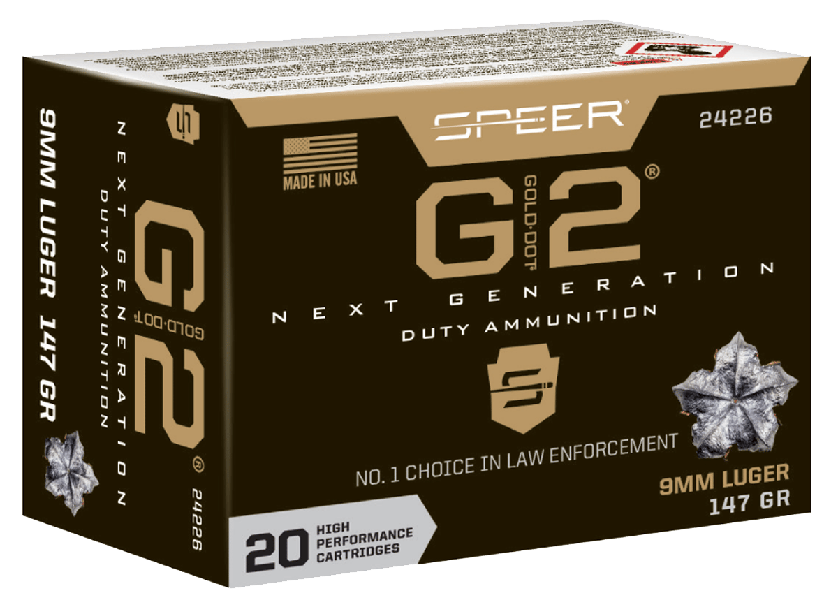 Speer 24226 Gold Dot G2 9mmLuger 147gr 20 Per Box/10 Case