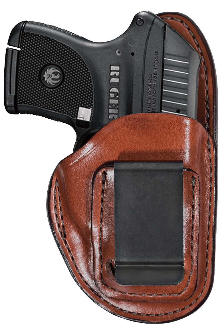 Bianchi 25308 100 Professional  IWB Size 06 Tan Leather Belt Clip Fits Ruger LCP/Taurus Spectrum/Kahr P Right Hand