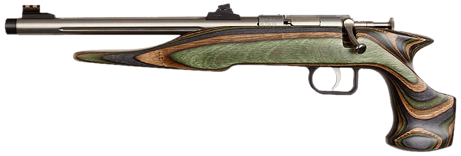 Chipmunk 41105 Hunter Adult 22 Mag 1rd 9" Threaded Stainless Steel Single Shot Barrel, Camo Laminate Stock