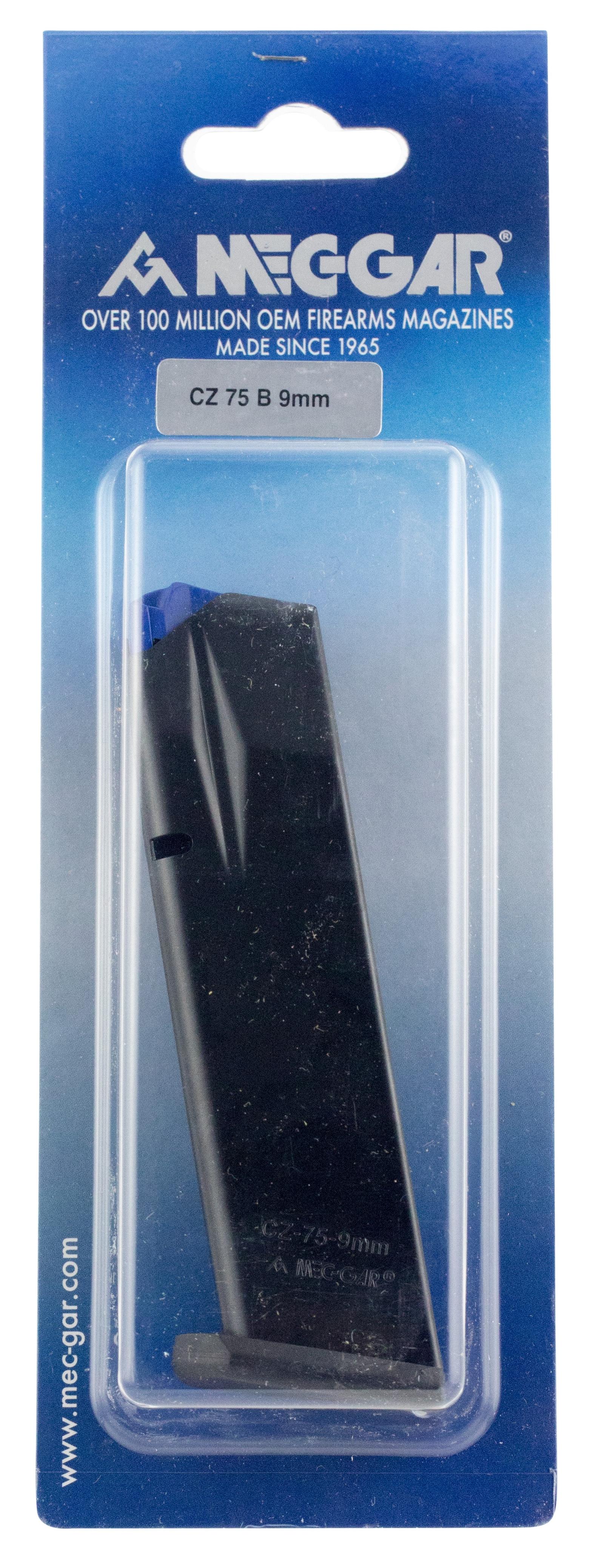 Mec-Gar MGCZ7517AFC CZ Blued w/ Anti-Friction Coating Detachable 17rd 9mm Luger for CZ 75B/Shadow 2/75 SP-01/Shadow 85B