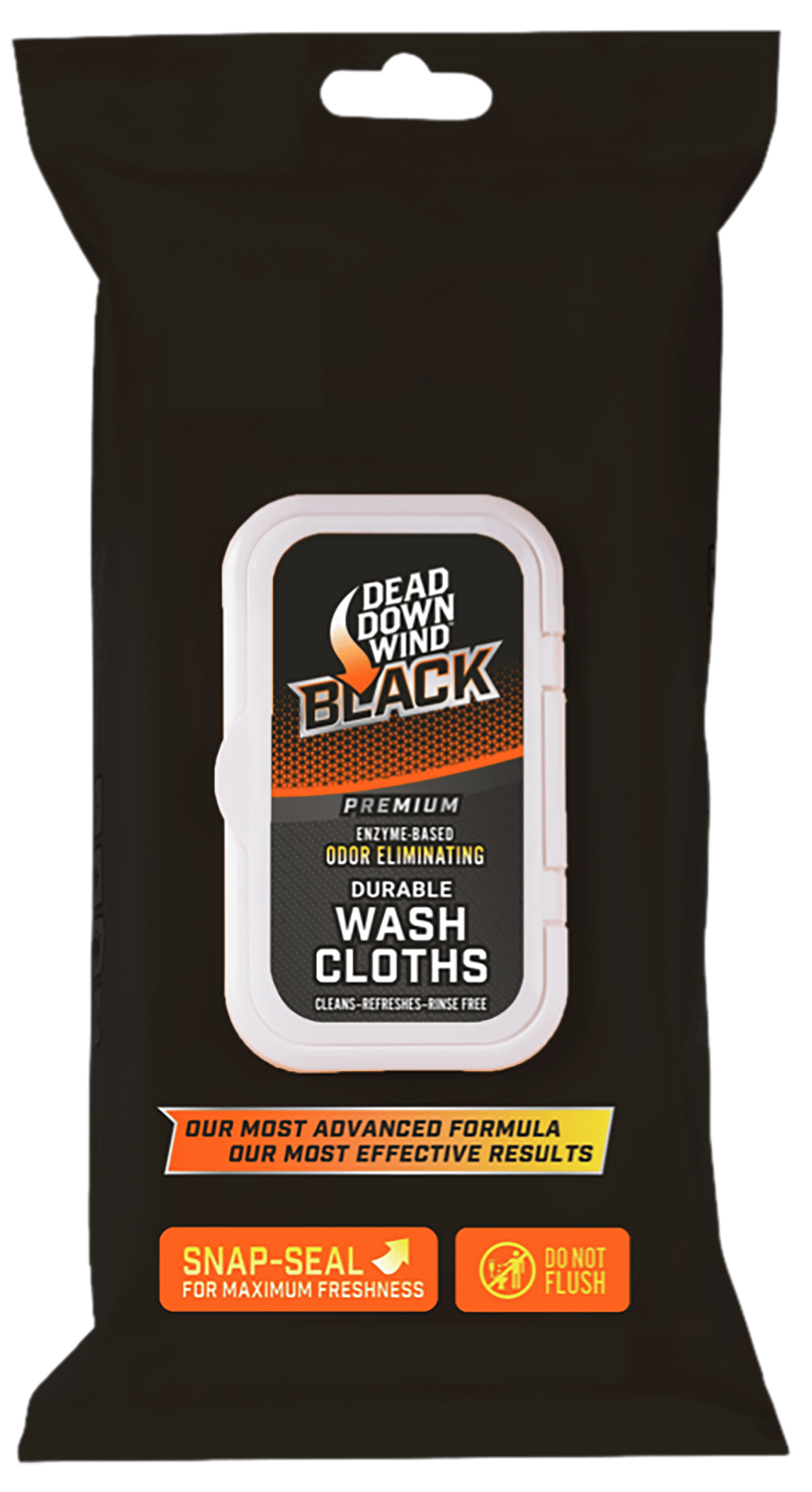Dead Down Wind 13725 Black Premium Wash Cloth Odor Eliminator Unscented Scent 40 Count