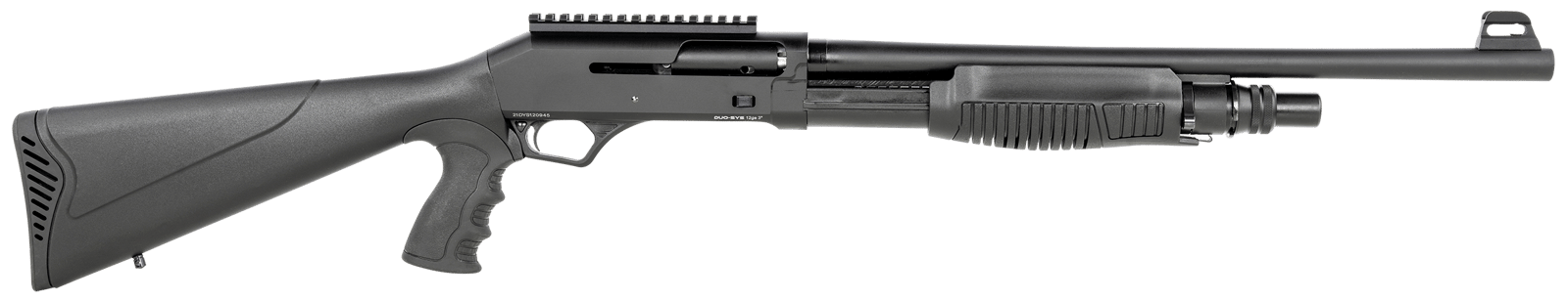 SDS Imports DSF12 Duo-Sys Force  12 Gauge Pump/Semi-Auto Hybrid 3" 5+1 19" Barrel, Black Steel Receiver, Synthetic Fixed Stock w/Pistol Grip Includes 3 Chokes