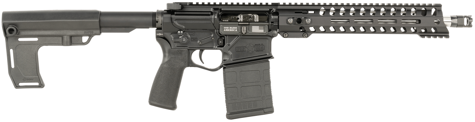 Patriot Ordnance Factory 1665 Rogue  308 Win 20+1 12.50" Black Anodized