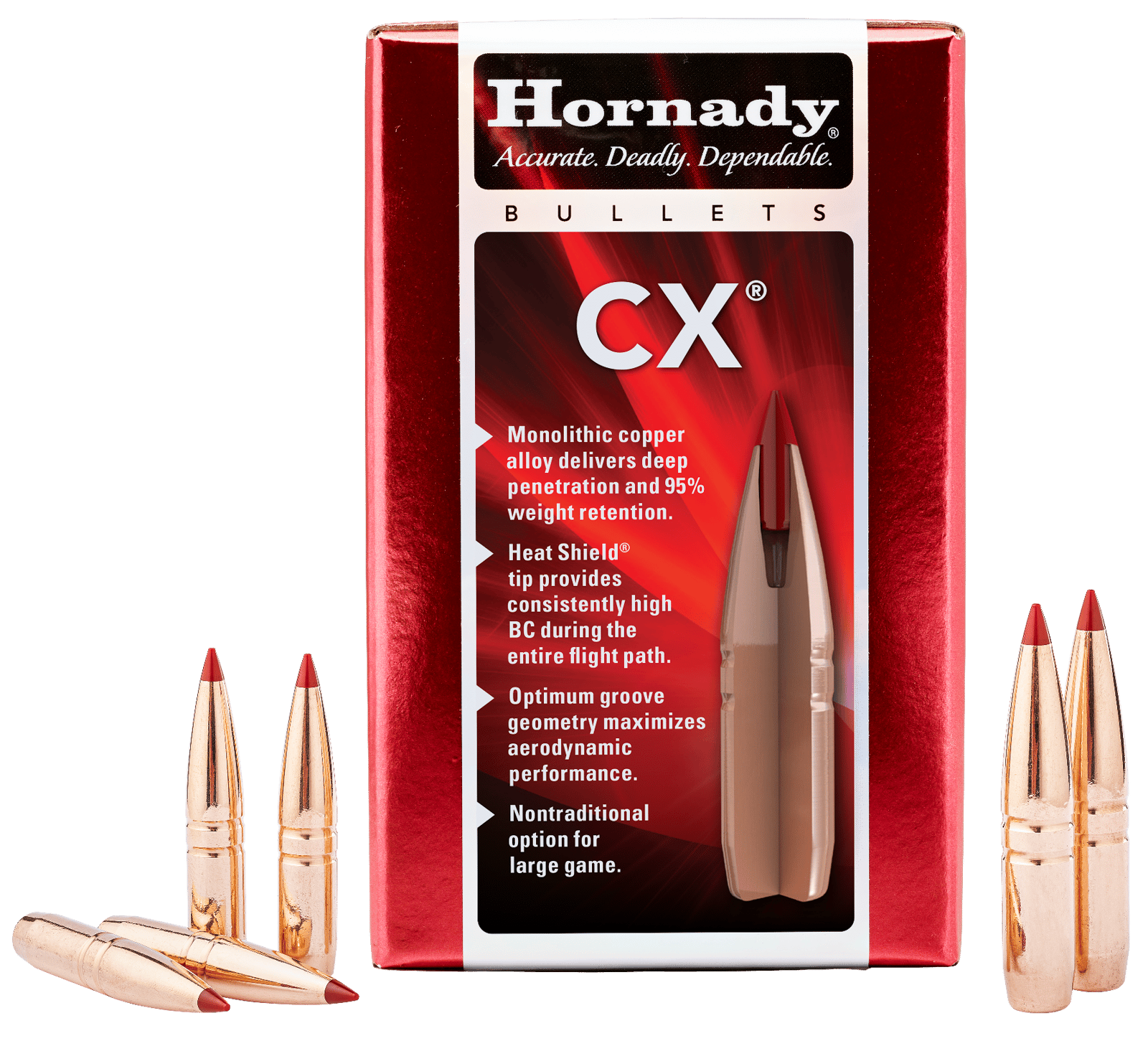Hornady 271904 CX  270 Cal 100 gr Copper Solid 50 Per Box/ 40 Case