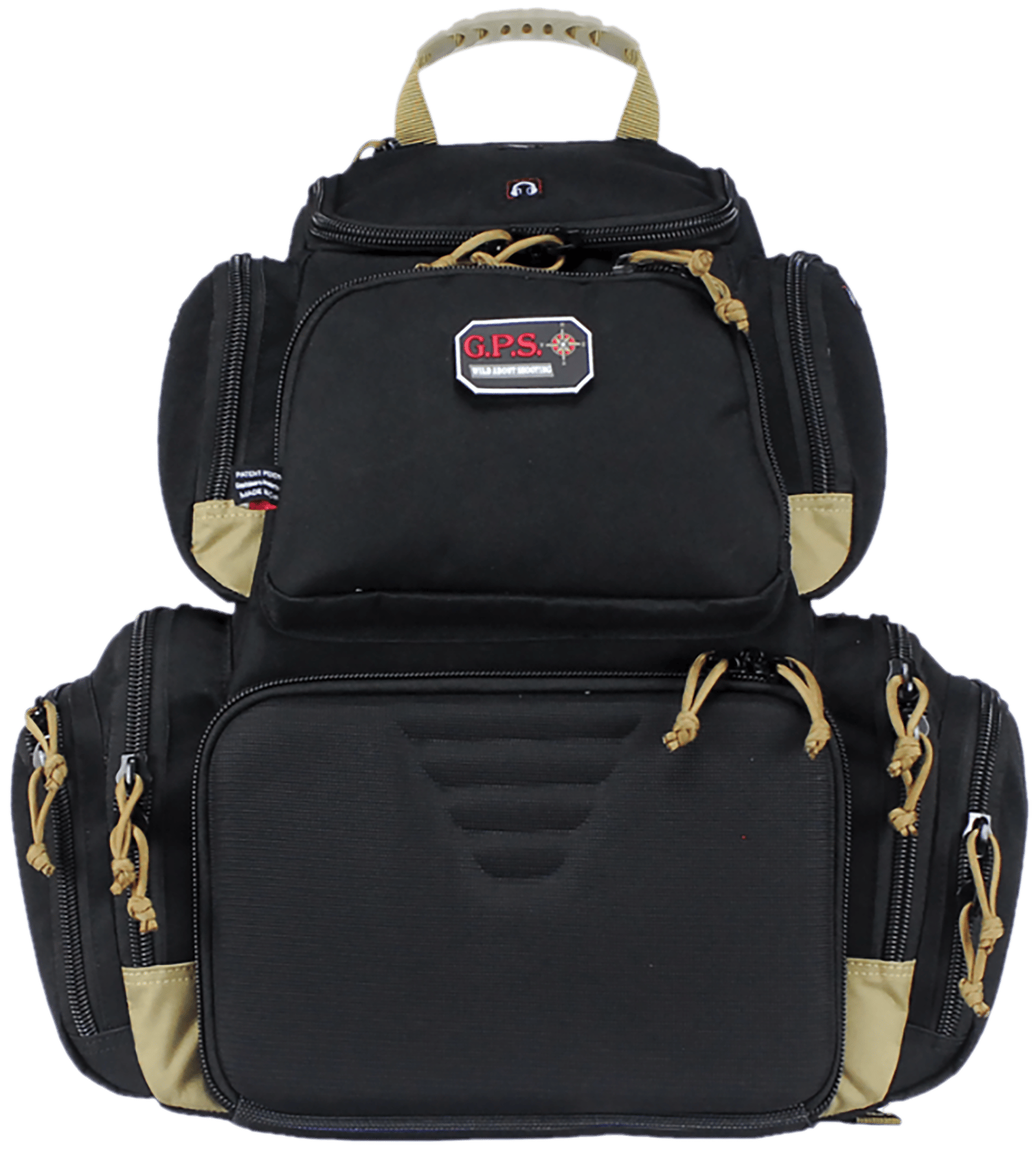 GPS Bags GPS1711BPBT Handgunner  Backpack 1000D Nylon Black/Tan