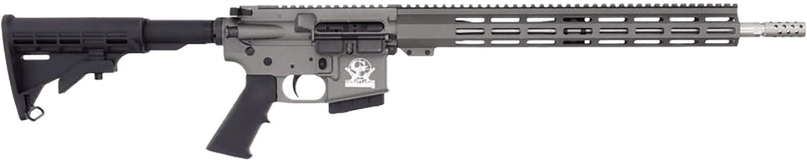 Great Lakes Firearms GL15350SSTNG16 GLFA  350 Legend 5+1 18" Stainless Threaded Barrel, Tungsten Cerakote Picatinny Rail Aluminum Receiver, M-LOK Handguard, Black Synthetic Stock, Mil-Spec Grip