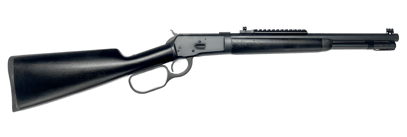Taylors & Company 220093 1892 Alaskan Take-Down 44 Rem Mag Caliber with 7+1 Capacity, 16" Barrel, Matte Black Metal Finish & SoftTouch Black Synthetic Stock Right Hand (Full Size)
