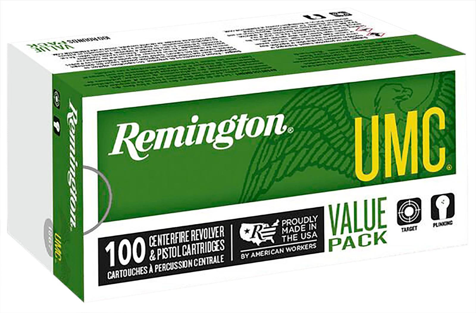 Remington Ammunition 23687 UMC Value Pack 40S&W 180gr Jacketed Hollow Point 100 Per Box/6 Case