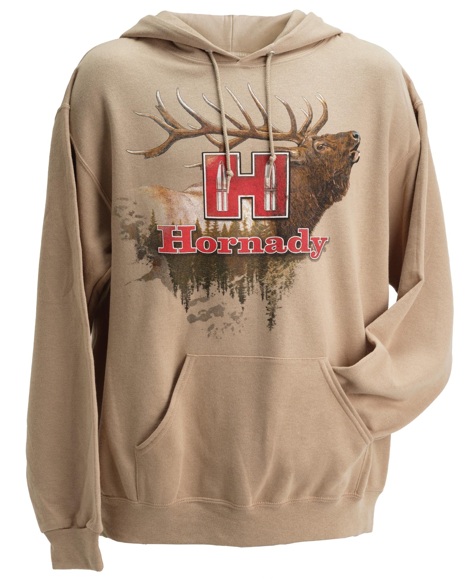 Hornady 99612XXXL Elk  3XL Tan/Khaki Hoodie Poly-Cotton