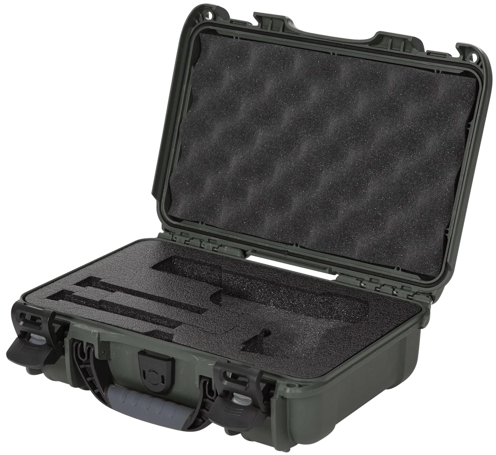 Nanuk 909CLASG6 909 Classic Gun Case Waterproof & Airline Approved Olive Polyethylene w/ Closed-Cell Foam 11.44" L x 7" W x 3.68" H Interior Dimensions