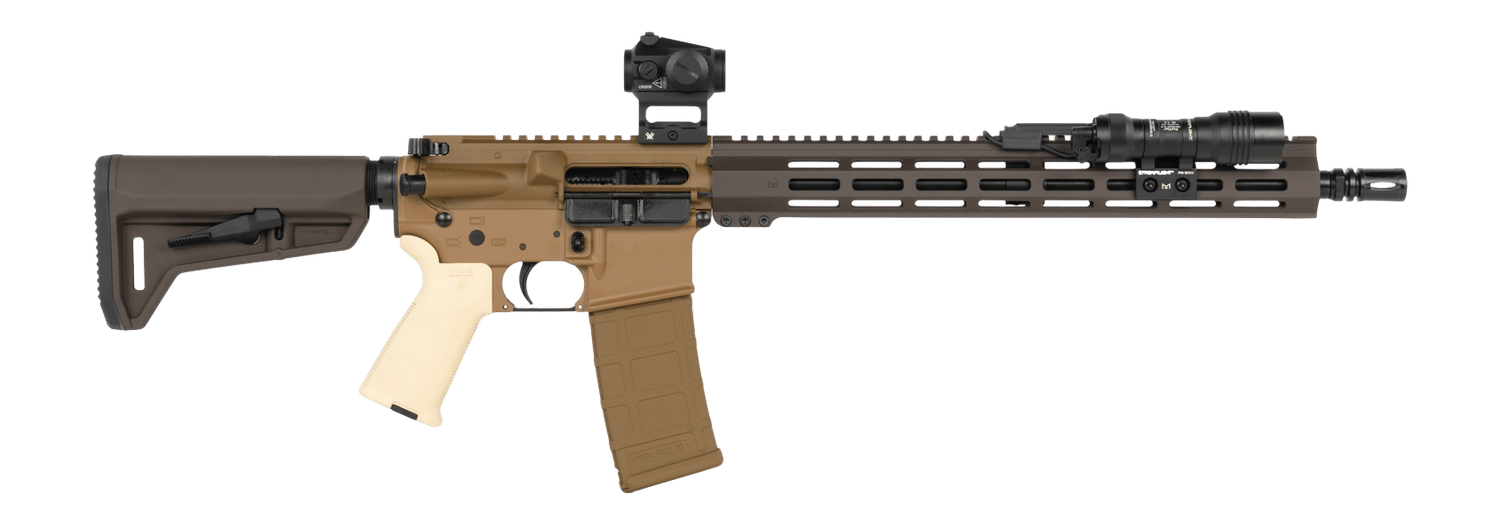 Shark Coast Tactical SCC06995KRAKEN Kraken Bundle 5.56 NATO 30+1 16" Black Nitride Threaded Barrel, Aluminum Receiver w/Picatinny Rail, M-LOK Handguard, Magpul Collapsible Polymer Stock, Magpul MOE Gr
