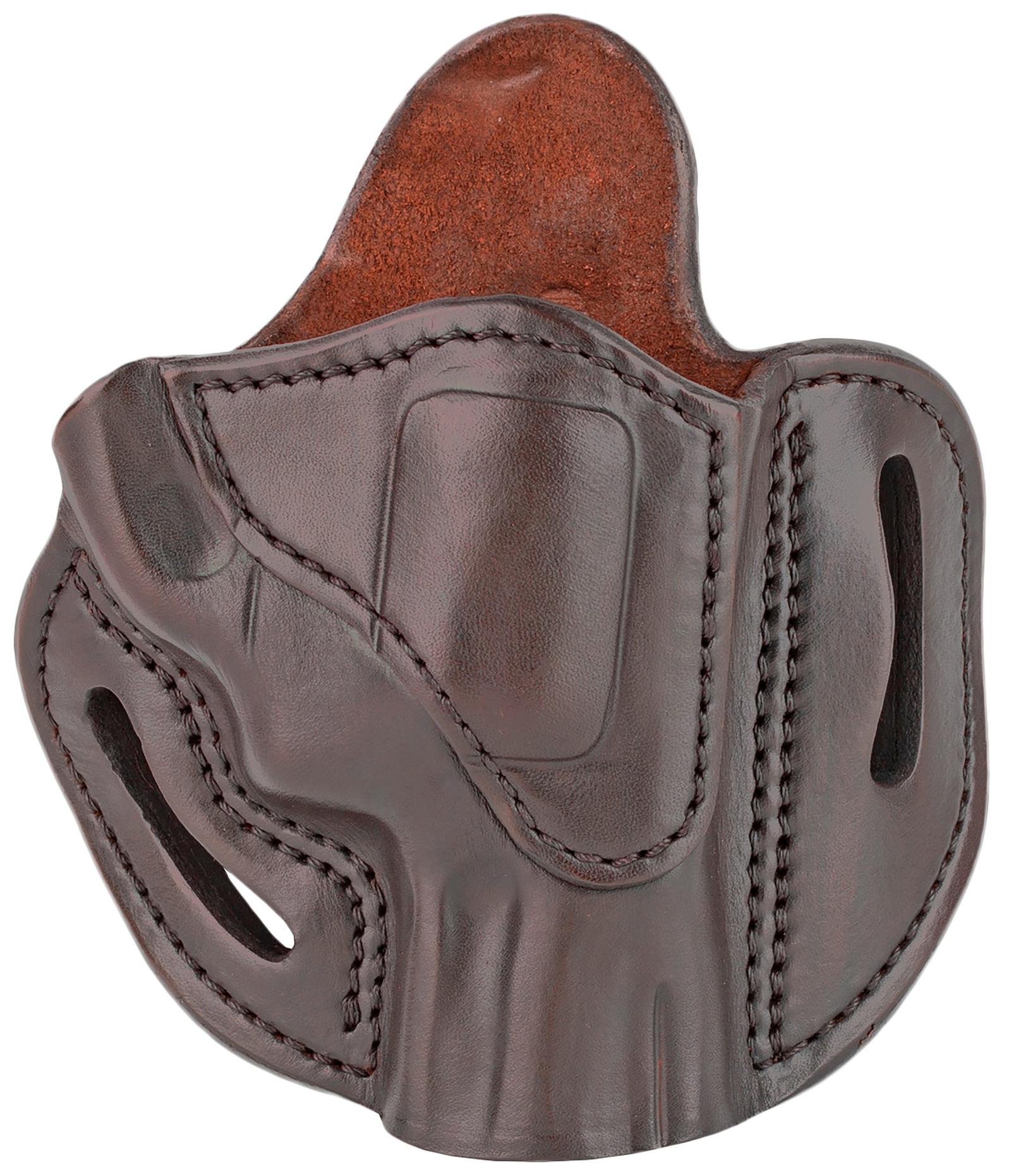 1791 Gunleather RVH2SSBRR RVH2S  OWB Size 02S Signature Brown Leather Belt Slide Fits S&W K Frame Right Hand