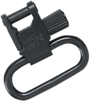 Uncle Mike's 14033 Super Swivel  Quick Detach Tri-Lock Blued 1.25" Loop for Rifles or Shotguns w/QD Bases