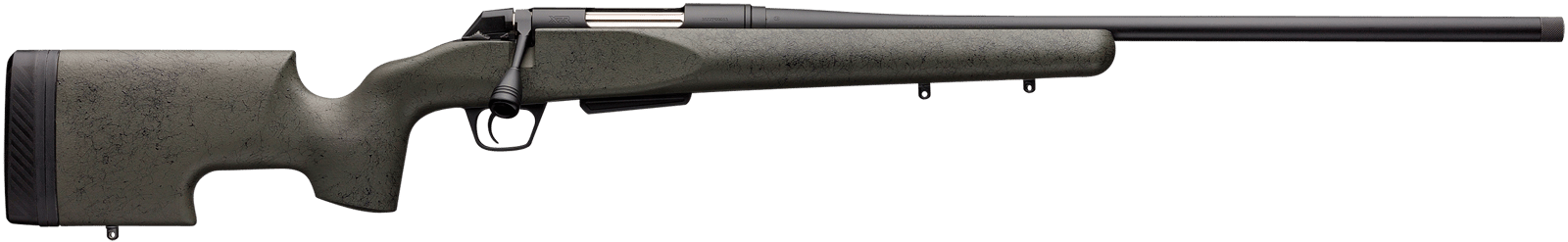 Winchester Guns 535732294 XPR SR 6.5 PRC Caliber with 3+1 Capacity, 22" Threaded Barrel, Black Perma-Cote Metal Finish & Black Webbed Green Grayboe Renegade Long Range Stock Right Hand (Full Size)