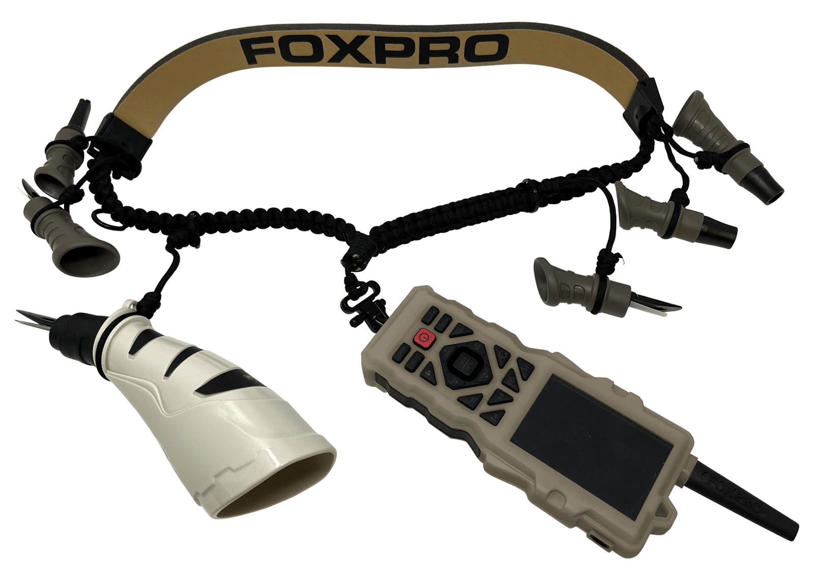 Foxpro FXD8 LAN XD8 Lanyard  Black/Tan Paracord