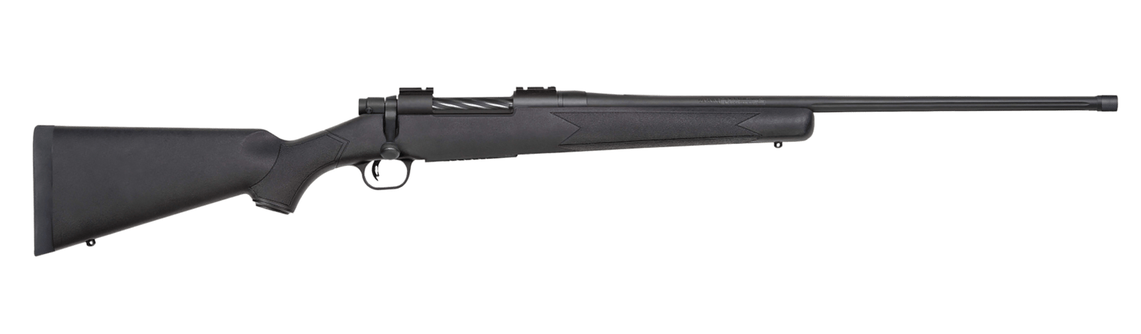 Mossberg 28233 Patriot Carbine 6.5 PRC 5+1 20" Matte Blued Threaded Bull Barrel, Matte Blued Picatinny Rail Receiver, Black Fixed Synthetic Stock