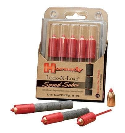 Hornady Sabot LockNLoad Speed Sabot Low Drag Bullets .50 cal Low Drag Speed Sabot with .45 cal 250 gr SST Bullet 10/ct