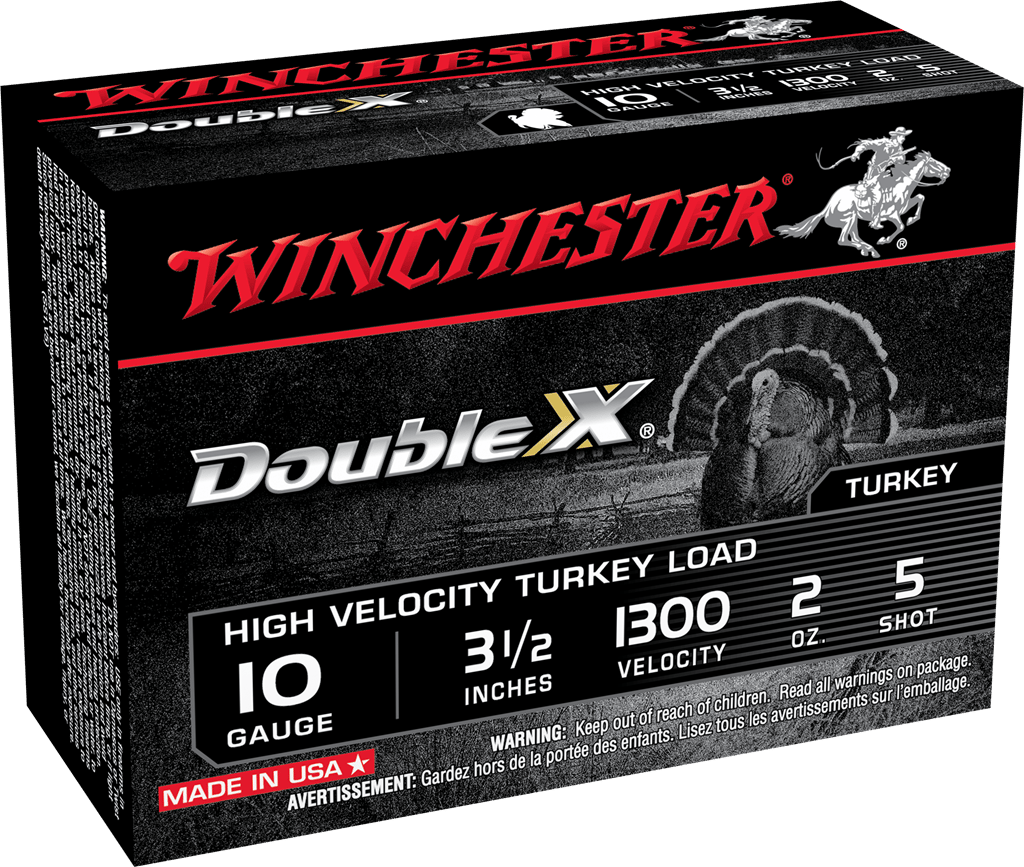 Winchester Ammo STH105 Double X High Velocity Turkey 10Gauge 3.50" 2oz 5Shot 10 Per Box/10 Case