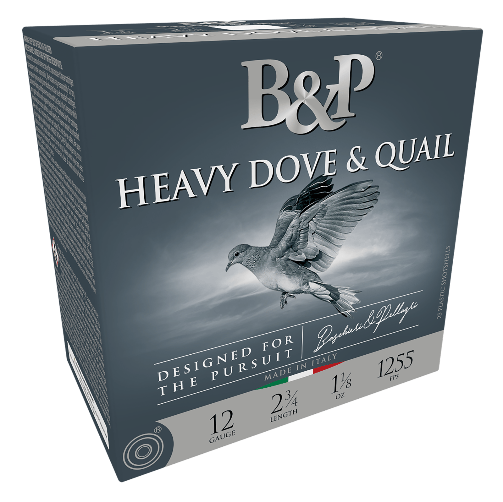 B&P 12B18D8 Heavy Dove & Quail  12Gauge 2.75" 1 1/8oz 8Shot 25 Per Box/10 Case