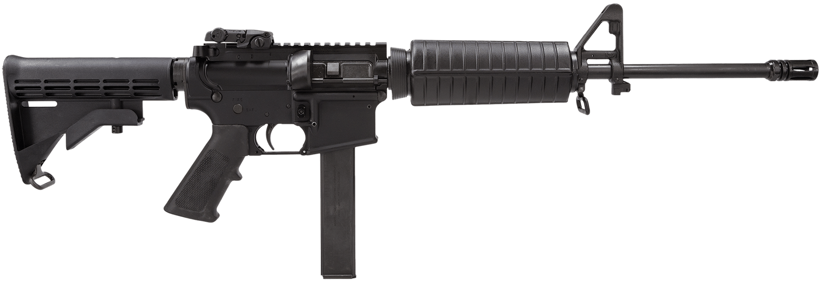 Colt Mfg AR6951 M4 Carbine 9mm Luger 32+1 16.10" Barrel, Black Rec/Barrel, A2 Flash Hider, Black 4 Position Collapsible Stock, Black Polymer Grip