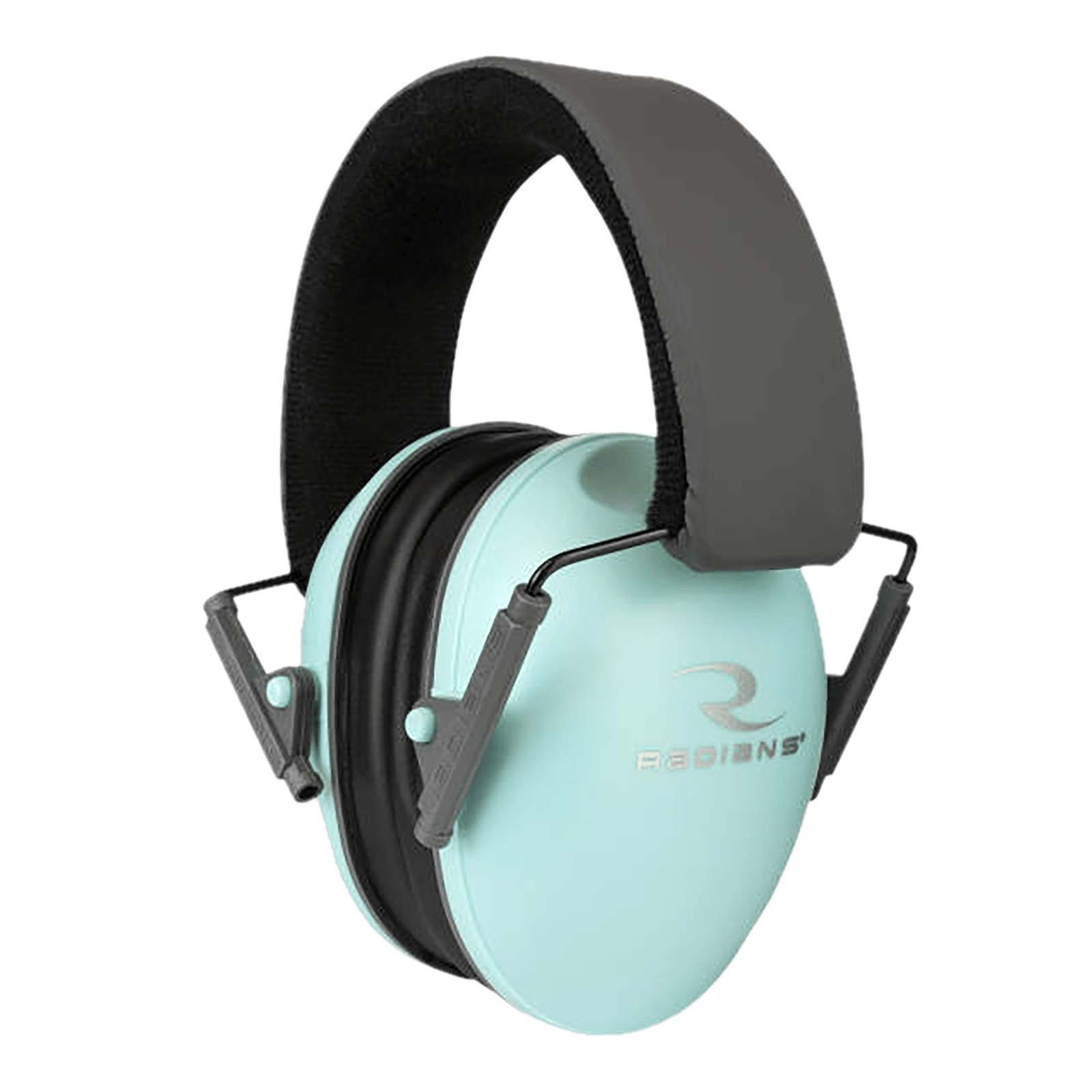 Radians LS0820CS Lowset Passive Muff 21 dB Over the Head Aqua Blue/Black Women 1 Pair
