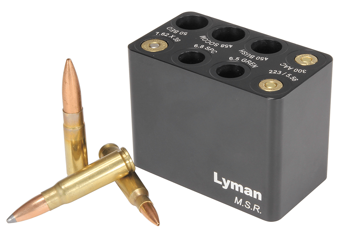 Lyman 7833003 MSR Ammo Checker Block Black Multi Rifle Firearm