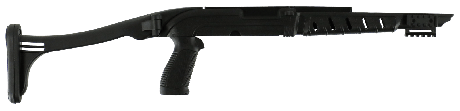 ProMag PM279 Tactical Folding Stock  Black Synthetic with Pistol Grip for Mossberg 702 Plinkster