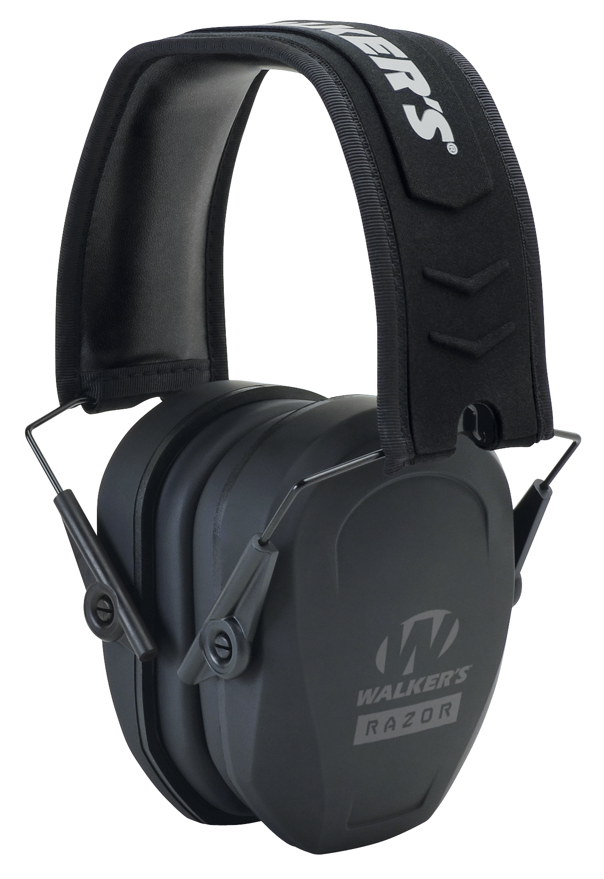 Walker's GWPRSMPAS Razor Slim Passive Muff 27 dB Over the Head Black Polymer
