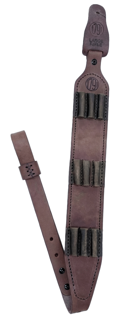 1791 Gunleather HNTASMRBRWA Hunt Ammo Sling Oiled Brown Leather 32" to 37" OAL
