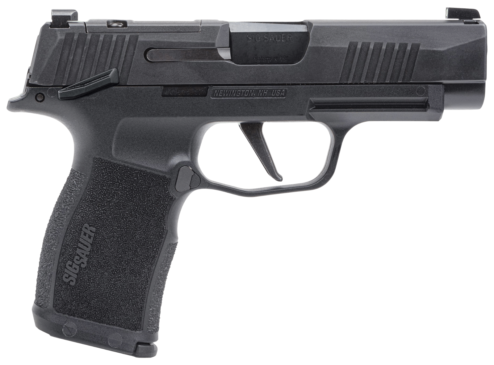 Sig Sauer 365XL9BXR3PMS10 P365XL *MA Compliant 9mm Luger 10+1 3.70" Black Barrel, Black Nitron Optic Ready/Serrated SS Slide, Black SS Frame w/Beavertail &  Black Polymer Grips
