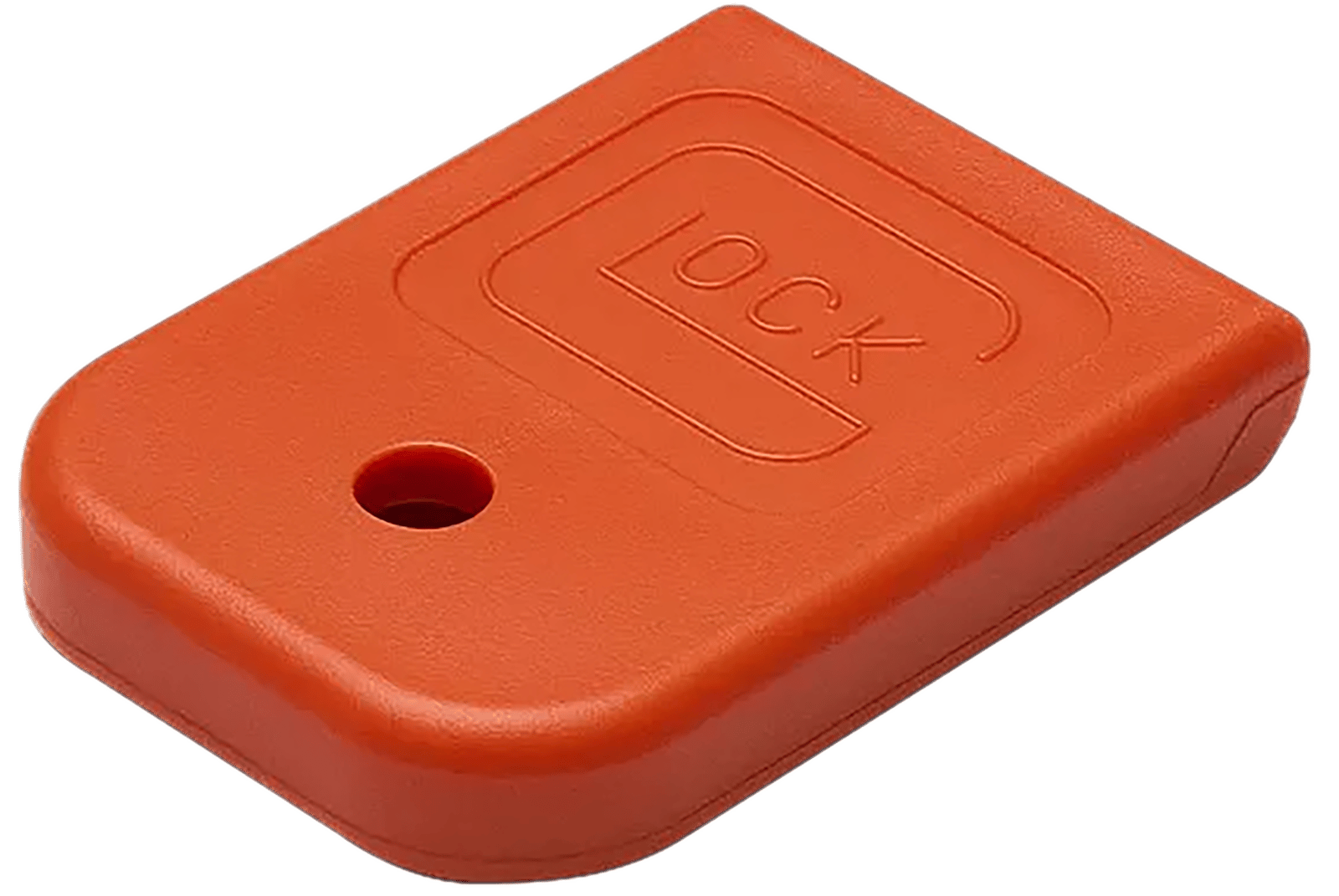 Glock 50965  Floor Plate Fits Glock 17/19/19X/22/23/24/26 Orange Polymer