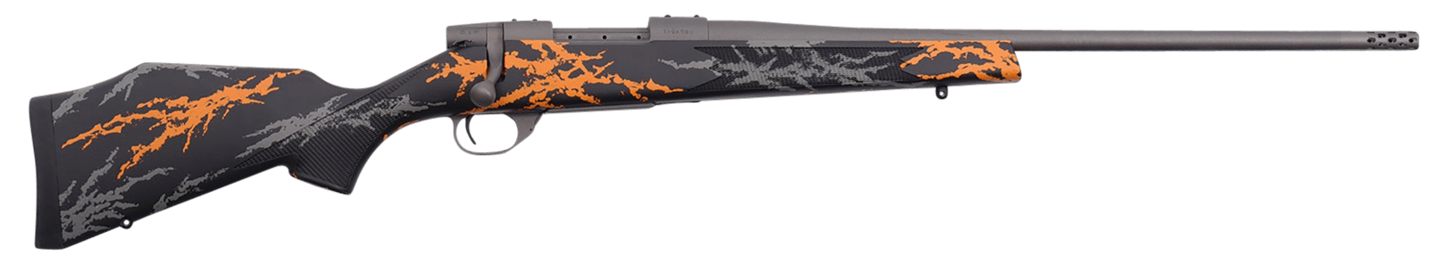 Weatherby VYH65CMR2B Vanguard Compact Hunter 6.5 Creedmoor 4+1 20", Tungsten Gray Barrel/Rec, Black w/Gray & Orange Sponge Accents Monte Carlo Stock, Accubrake Muzzle Brake
