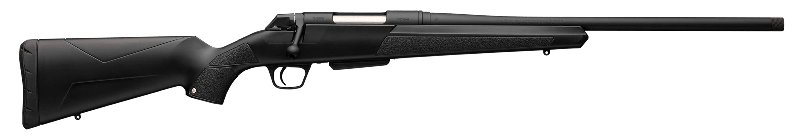 Winchester Repeating Arms 535711299 XPR SR Full Size 6.8 Western 3+1 20" Black Perma-Cote Threaded Sporter & Drilled & Tapped Steel Receiver, Matte Black Fixed Synthetic Stock