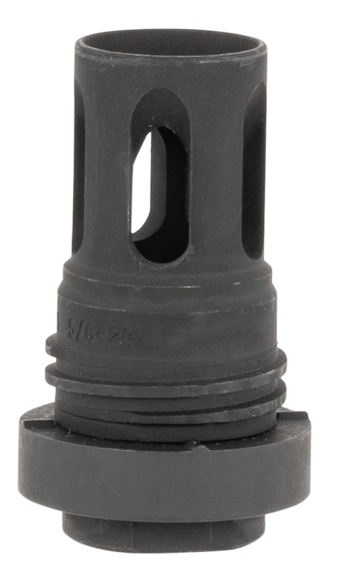 Yankee Hill 431524A Mini QD Flash Hider Black Phosphate Steel with 5/8"-24 tpi Threads & 2.13" OAL for 5.56x45mm NATO AR-Platform