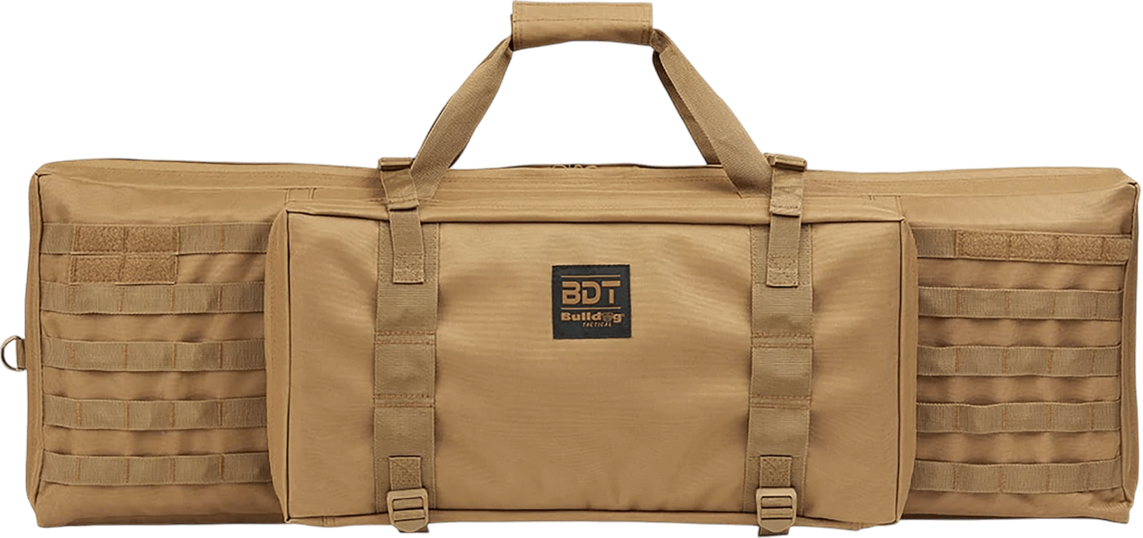 Bulldog BDT3038T BDT Tactical Single 38" Tan Nylon, Padded Shoulder Strap, Adjustable Velcro Ties, Extra Magazine Compartment