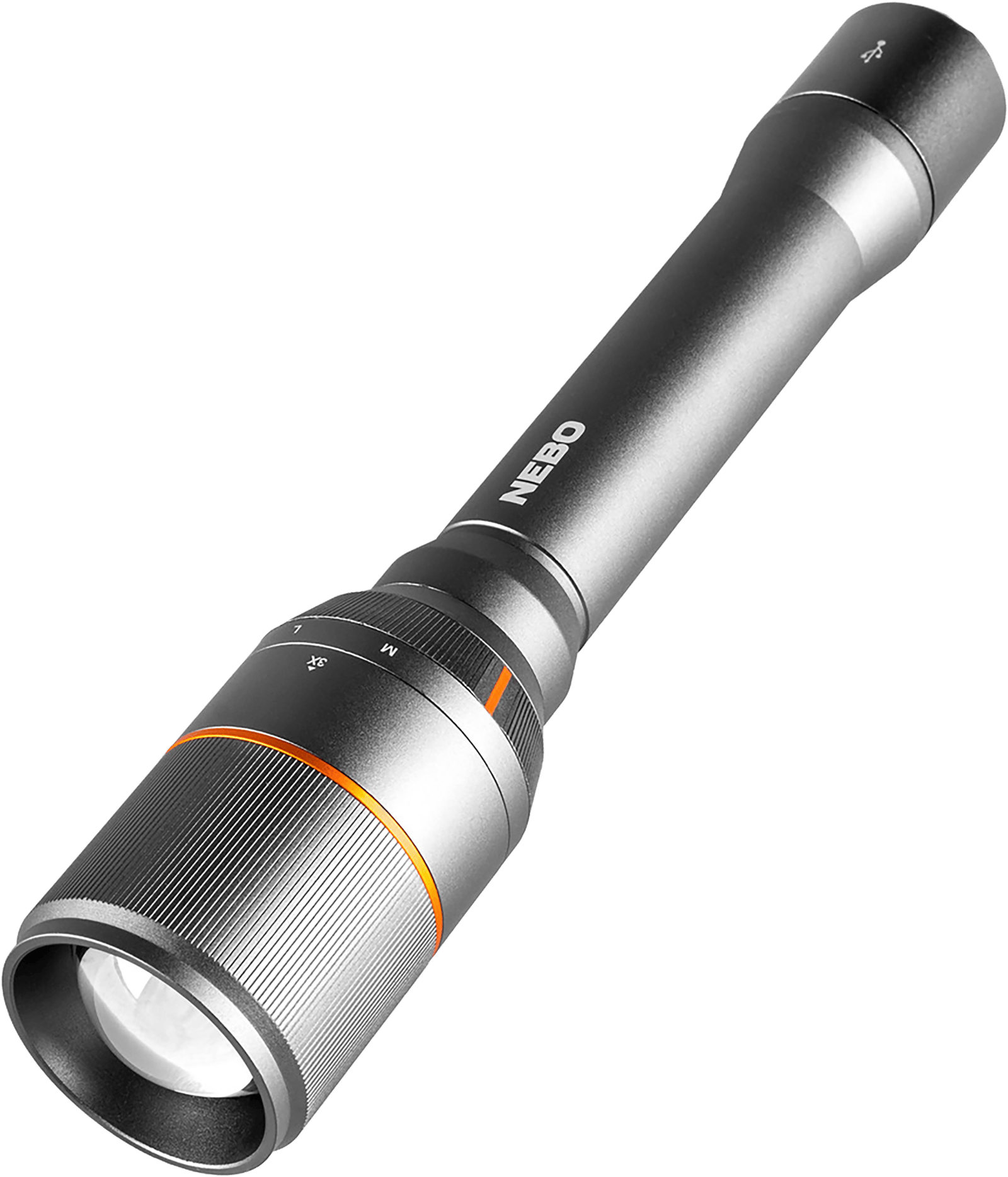 NEBO NEBFLT0022 Davinci 5000 Flashlight  Gray 100/1000/5000 Lumens White LED