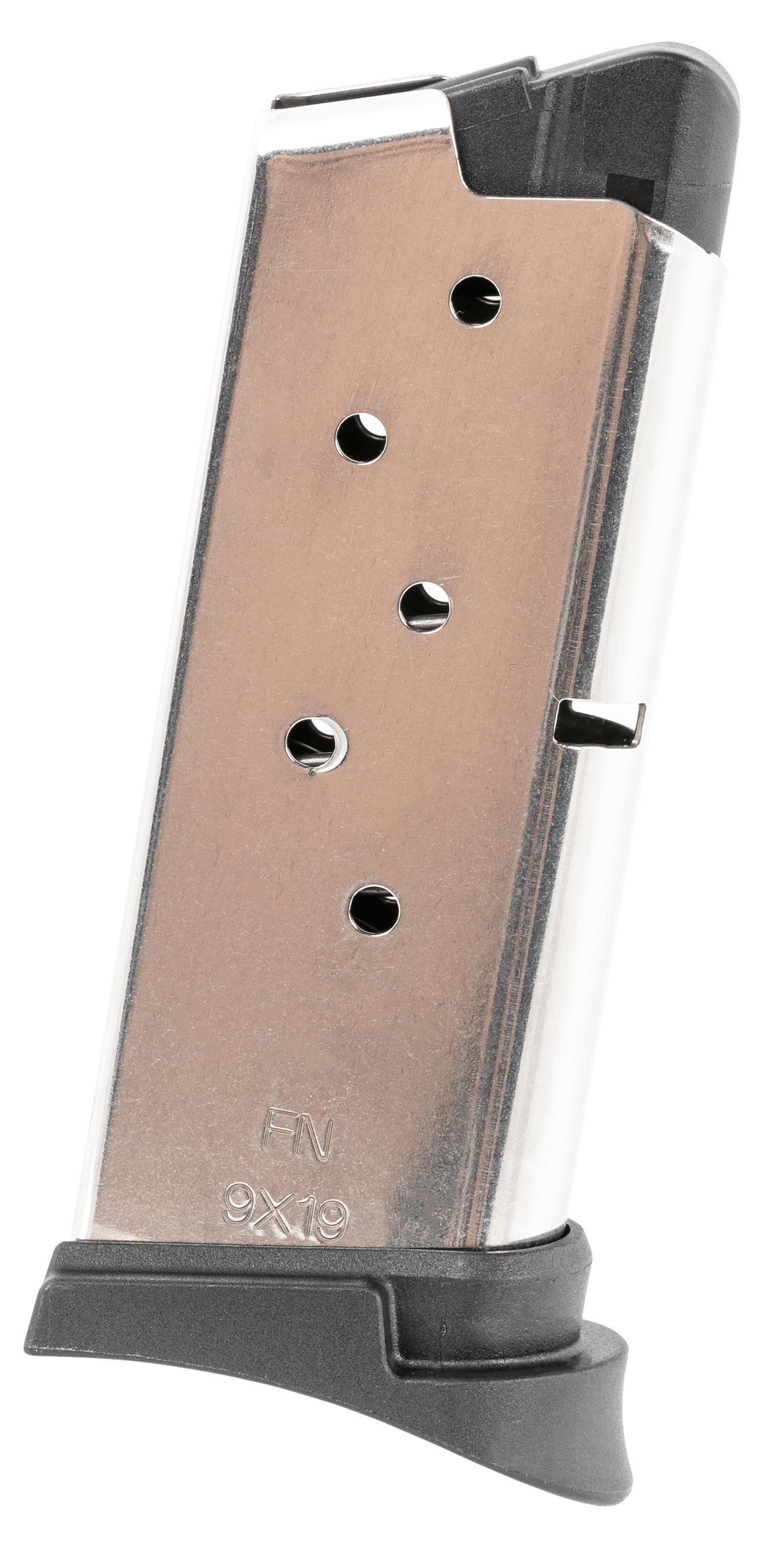 FN 20100262 503  6rd 9mm Luger Stainless/Black