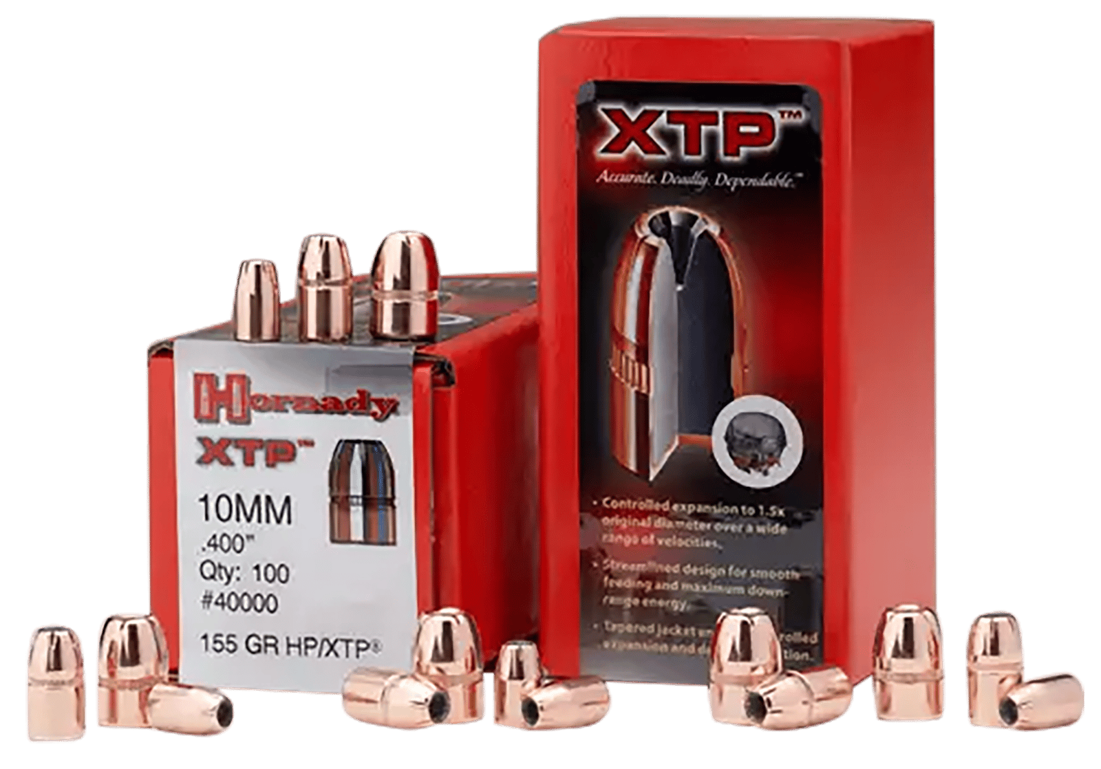 Hornady 35540 XTP  9mm .355 115 gr Hollow Point 100 Per Box/ 25 Case