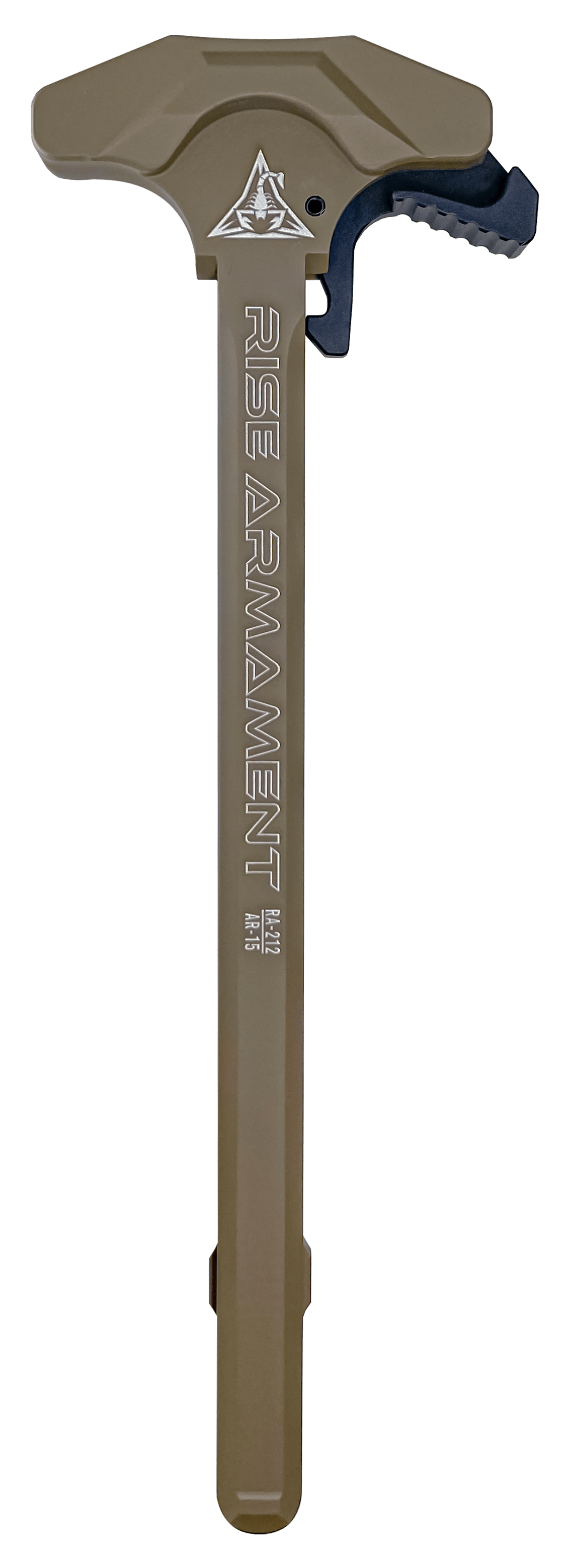 Rise Armament RA212FDE Extended Charging Handle RA-212 FDE Aluminum for AR-15