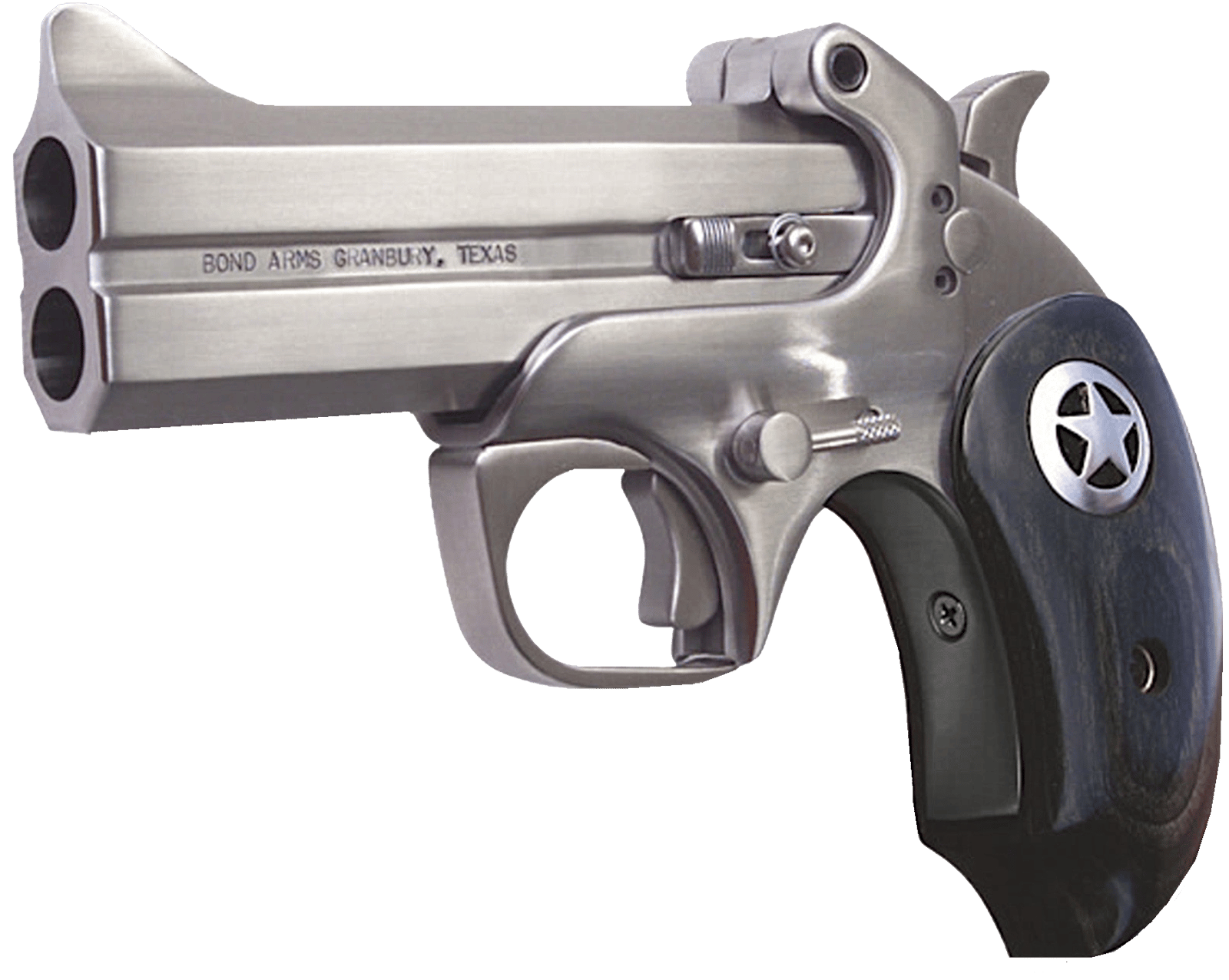 Bond Arms BARII Ranger II Original 45Colt/410 Gauge 2rd Shot 4.25" Ext. Black Ash w/ Integrated Star Grips Right Hand