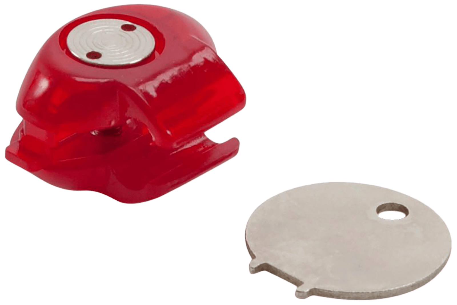 Allen 18511 Trigger Lock  Open With Key Red Polymer Firearm Fit- Handgun