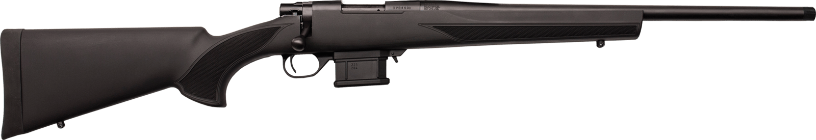 Howa HMA60804B M1500 Mini Action Compact 6mm ARC 5+1 20" Black Steel Barrel, Black Drilled & Tapped Steel Receiver, Black Fixed HTI Synthetic Stock, Right Hand