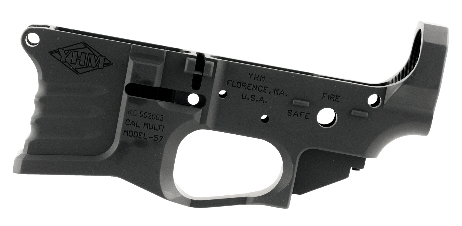 Yankee Hill 125BILLET Billet Lower Receiver 5.56x45mm NATO 7075-T6 Aluminum Black Anodized for AR-15