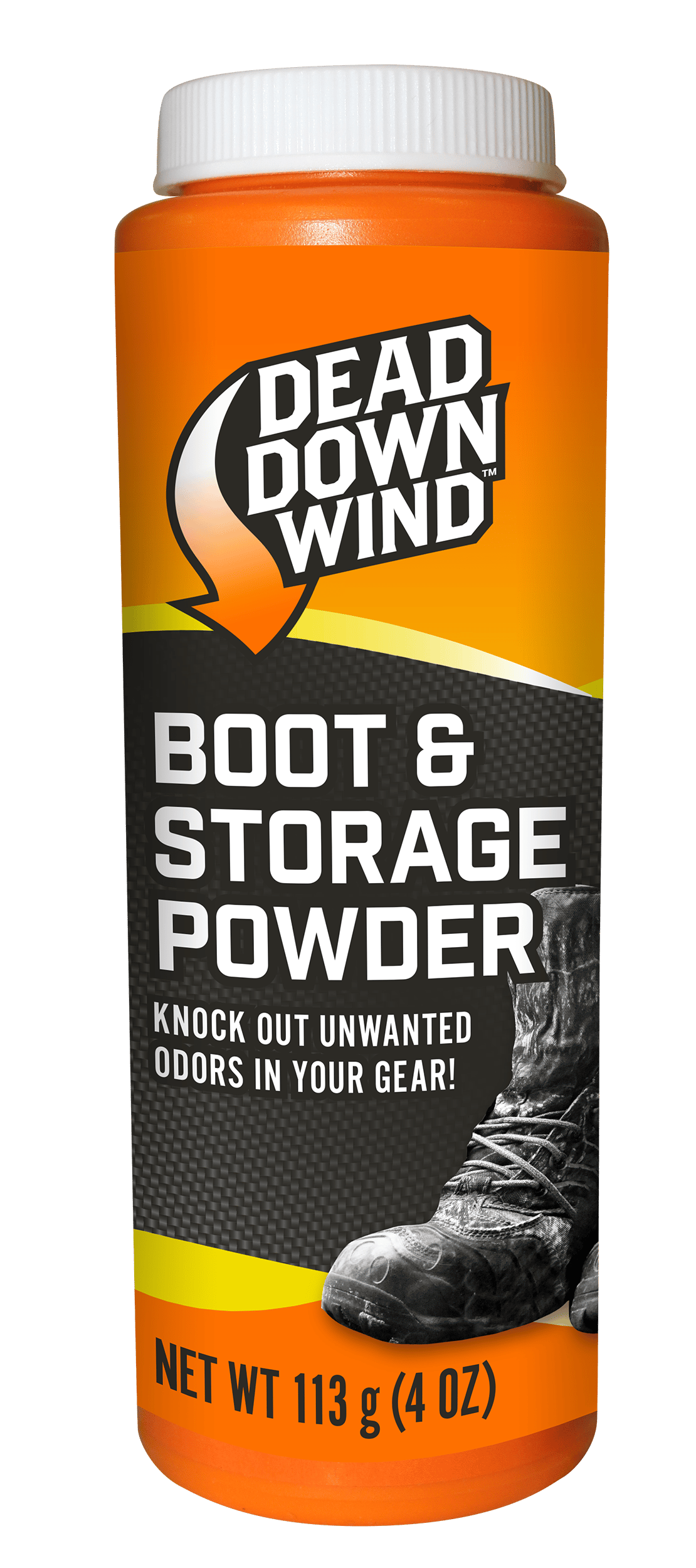 Dead Down Wind 1215N Boot Powder  Odor Eliminator Unscented Scent Cornstarch/Talc 4 oz